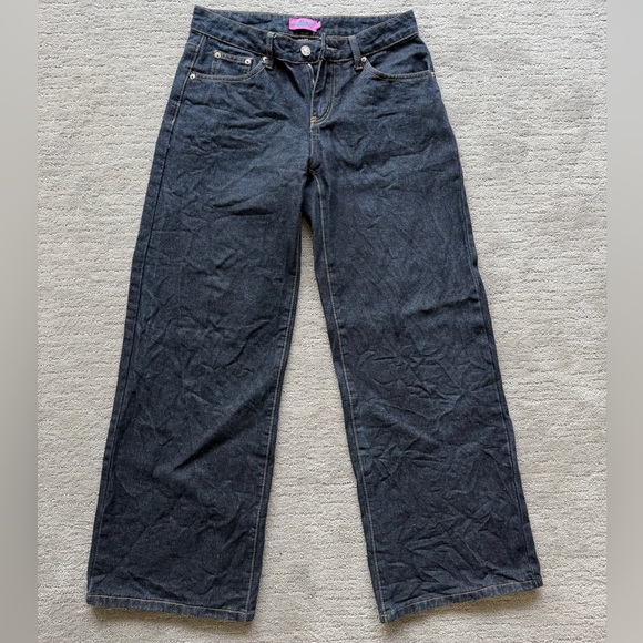 Edikted Raelynn Washed Low Rise Baggy Jeans - Picture 3 of 3